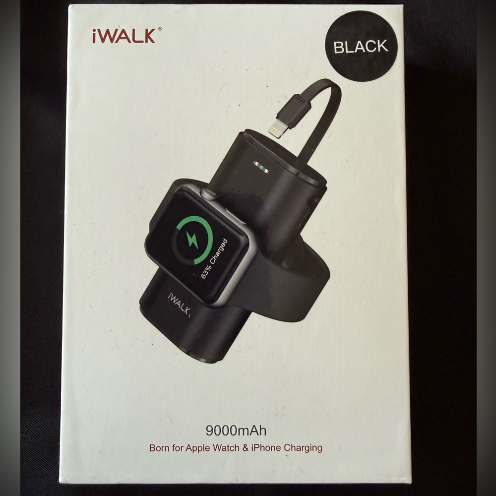 New iWALK Black Charging Station Lightening and Watch
